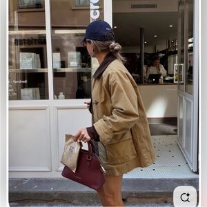 LL Bean Vintage Chore Coat Barn Jacket Tan Womens S